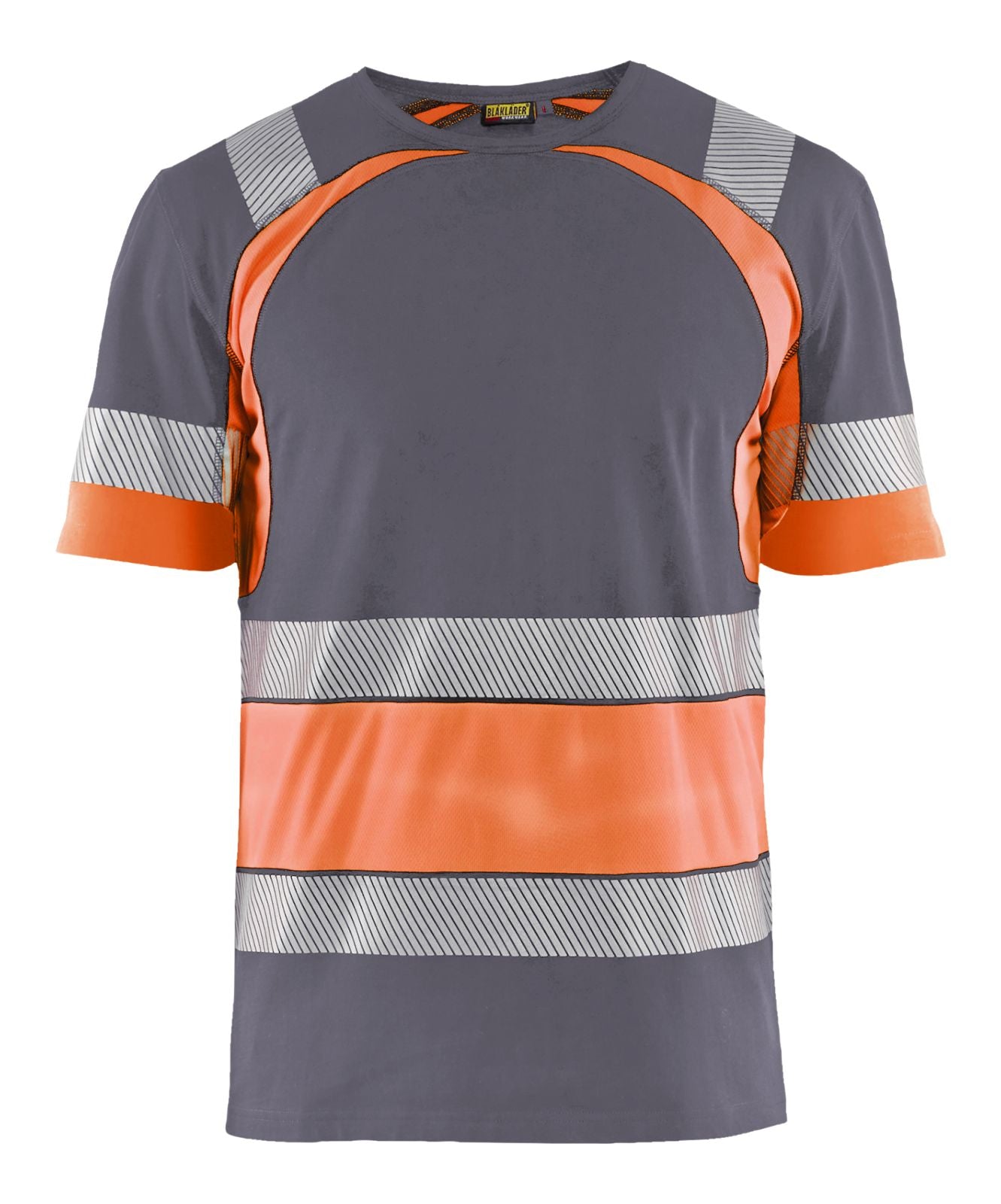Blaklader t-shirts 34211030 middelgrijs-fluo-oranje(9653)