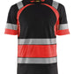 Blaklader T-shirts 34211030 HiVis zwart-fluo rood(9955)