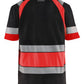 Blaklader T-shirts 34211030 HiVis zwart-fluo rood(9955)