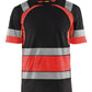 Blaklader T-shirts 34211030 HiVis zwart-fluo rood(9955)