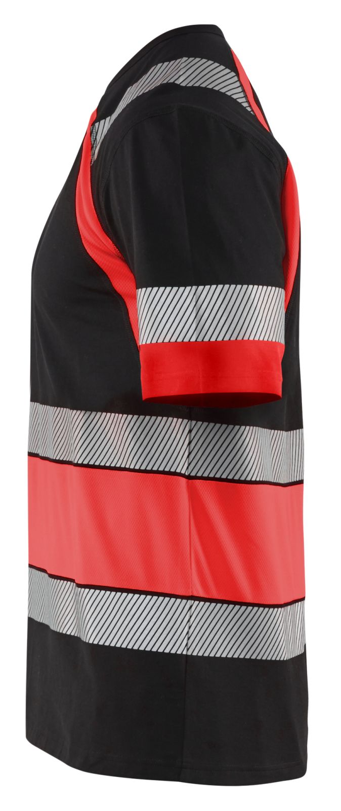Blaklader T-shirts 34211030 HiVis zwart-fluo rood(9955)