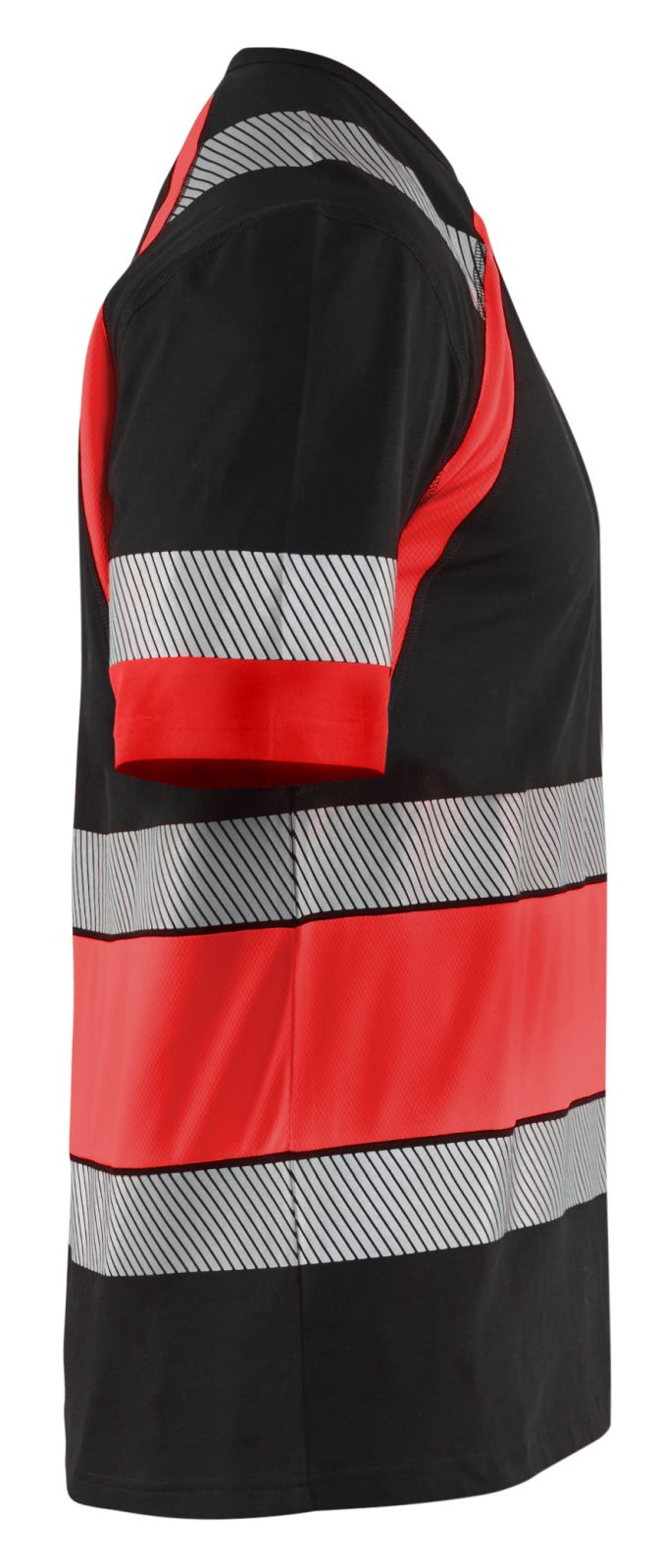 Blaklader T-shirts 34211030 HiVis zwart-fluo rood(9955)