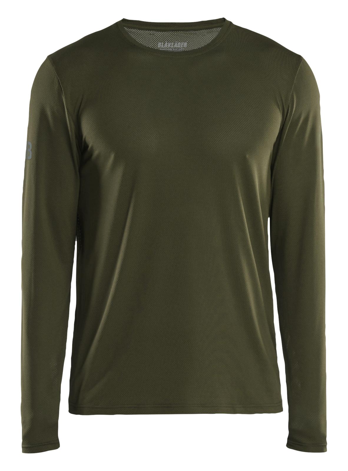 Blaklader Profiel T-shirt 34231126 UV lange mouwen donker herfstgroen(4209)