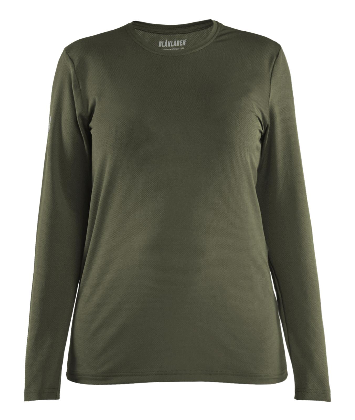 Blaklader Dames T-shirt 34271126 UV lange mouwen donker herfstgroen(4209)