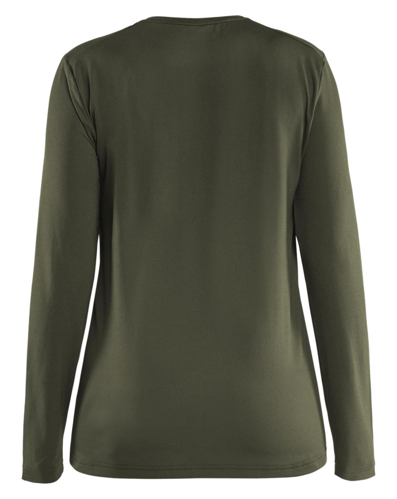 Blaklader Dames T-shirt 34271126 UV lange mouwen donker herfstgroen(4209)