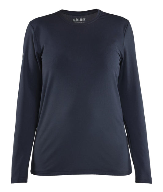 Blaklader Dames T-shirt 34271126 UV lange mouwen donker marineblauw(8600)