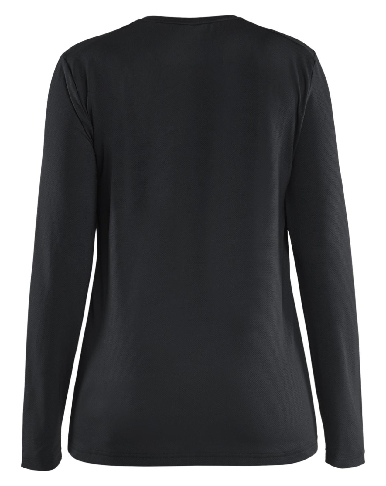 Blaklader Dames T-shirt 34271126 UV lange mouwen zwart(9900)