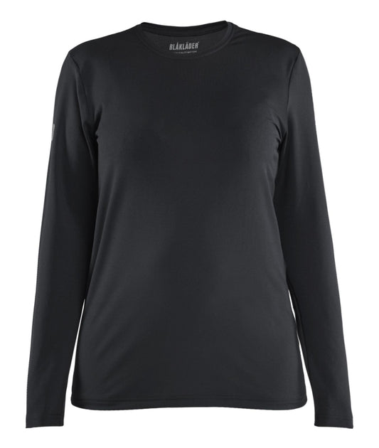 Blaklader Dames T-shirt 34271126 UV lange mouwen zwart(9900)