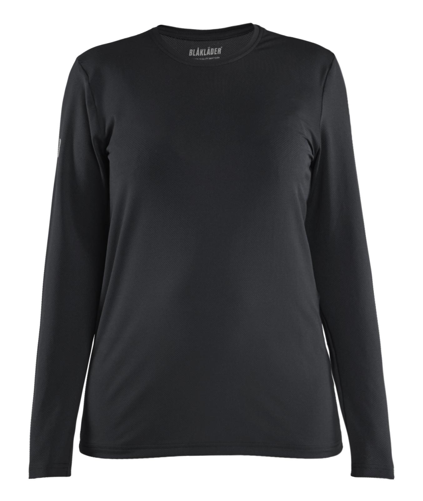 Blaklader Dames T-shirt 34271126 UV lange mouwen zwart(9900)