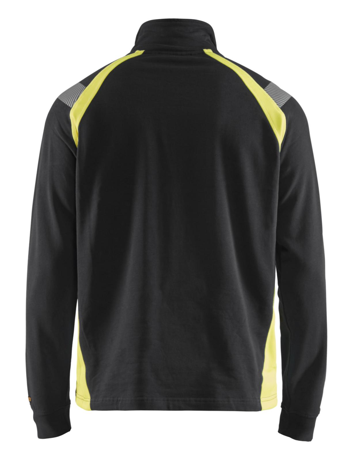 Blaklader Zipsweaters 34321158 zwart-geel(9933)