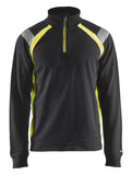 Blaklader Zipsweaters 34321158 zwart-geel(9933)