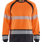 Blaklader Vlamvertragend Multinorm T-shirt 34361744 lange mouwen inherent vlamwerend HiVis fluo oranje-marineblauw(5389)
