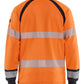 Blaklader Vlamvertragend Multinorm T-shirt 34361744 lange mouwen inherent vlamwerend HiVis fluo oranje-marineblauw(5389)
