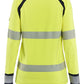 Blaklader Vlamvertragend Dames Multinorm T-shirt 34371737 lange mouwen HiVis fluo geel-marineblauw(3389)