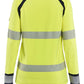 Blaklader Vlamvertragend Dames Multinorm T-shirt 34371737 lange mouwen HiVis fluo geel-marineblauw(3389)