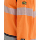 Blaklader Vlamvertragend Dames Multinorm T-shirt 34371744 lange mouwen inherent vlamwerend HiVis fluo oranje-marineblauw(5389)