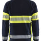 Blaklader Vlamvertragend Multinorm Poloshirt 34381741 piqué lange mouw vlamwerend antistatisch marineblauw-fluo geel(8933)