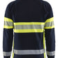 Blaklader Vlamvertragend Multinorm Poloshirt 34381741 piqué lange mouw vlamwerend antistatisch marineblauw-fluo geel(8933)