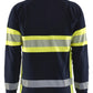 Blaklader Vlamvertragend Multinorm Poloshirt 34381741 piqué lange mouw vlamwerend antistatisch marineblauw-fluo geel(8933)