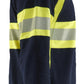 Blaklader Vlamvertragend Multinorm Poloshirt 34381741 piqué lange mouw vlamwerend antistatisch marineblauw-fluo geel(8933)