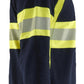 Blaklader Vlamvertragend Multinorm Poloshirt 34381741 piqué lange mouw vlamwerend antistatisch marineblauw-fluo geel(8933)