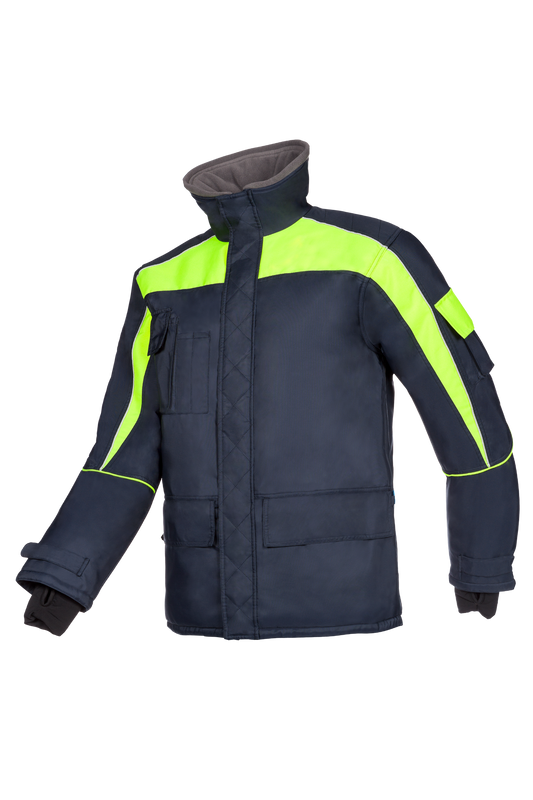 Sioen Jassen Talau fluo geel-marineblauw