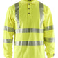 Blaklader Vlamvertragend Multinorm T-shirts 34391741 piqué lange mouw vlamwerend antistatisch fluo geel(3300)