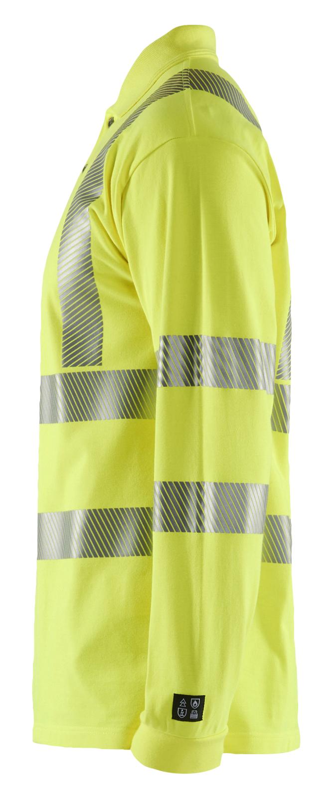 Blaklader Vlamvertragend Multinorm T-shirts 34391741 piqué lange mouw vlamwerend antistatisch fluo geel(3300)