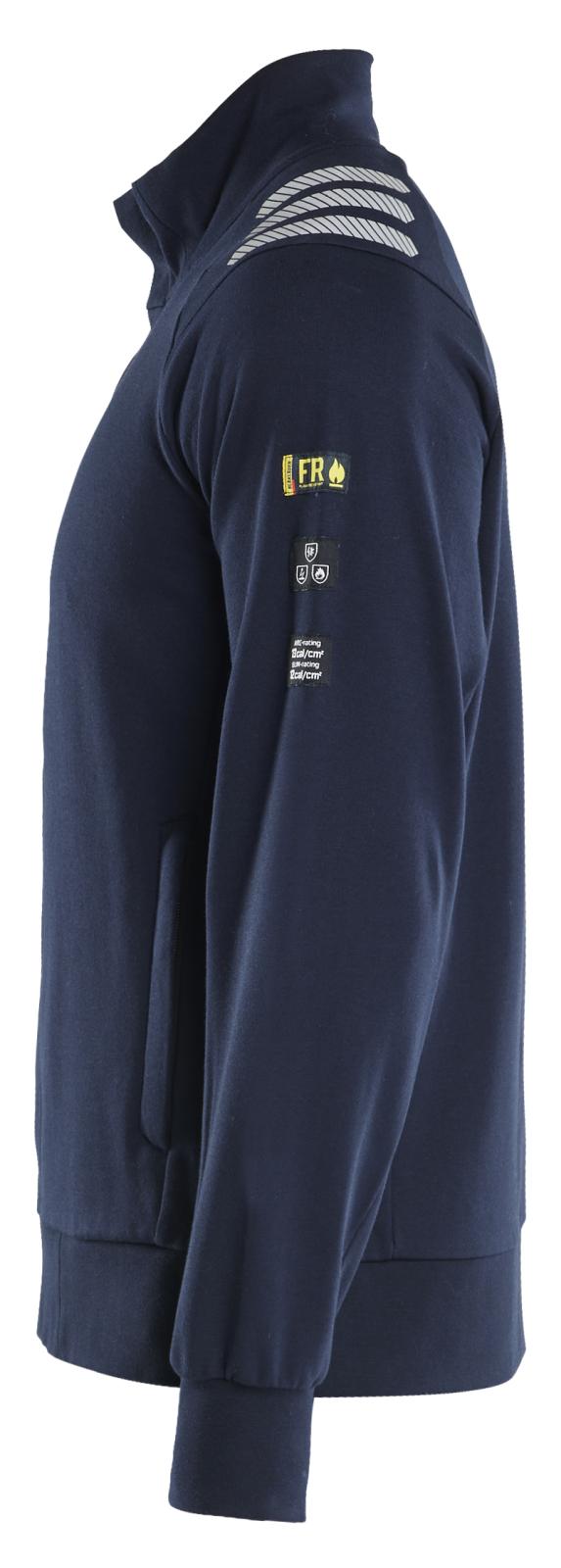 Blaklader Vlamvertragend Multinorm sweatshirt 34531762 rits vlamwerend antistatisch marineblauw(8900)