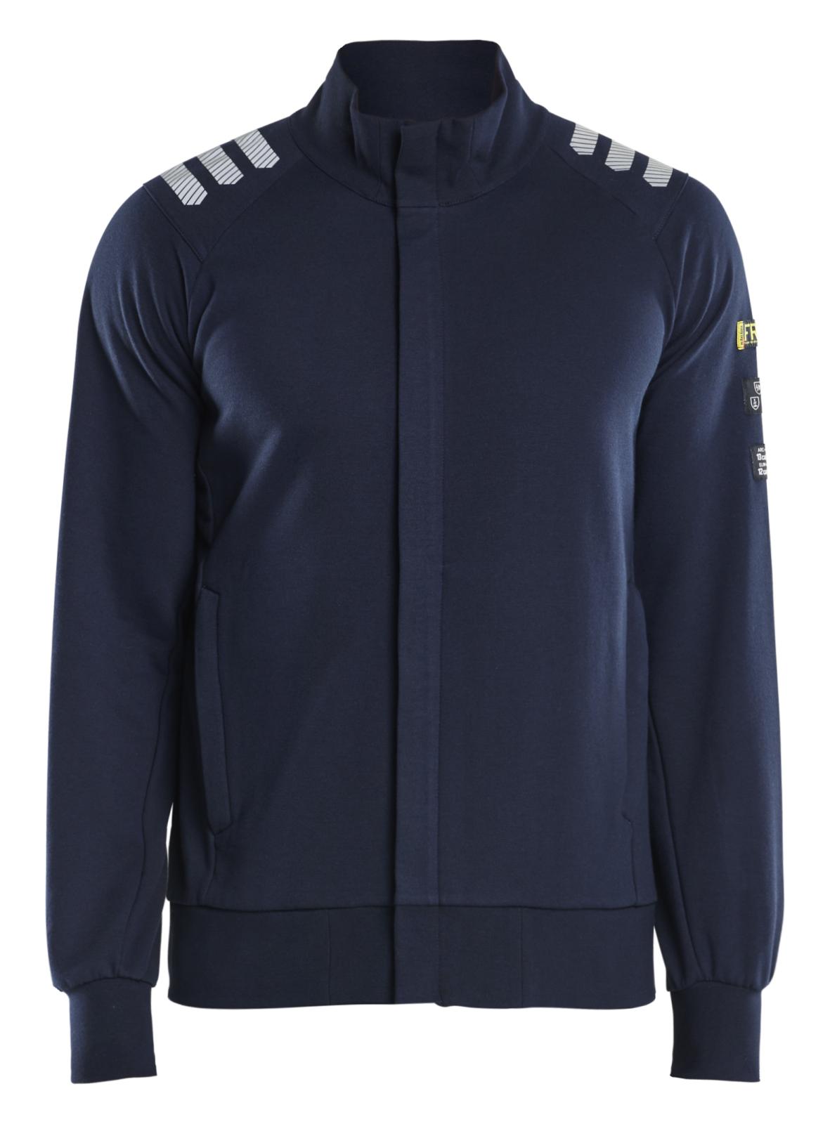 Blaklader Vlamvertragend Multinorm sweatshirt 34531762 rits vlamwerend antistatisch marineblauw(8900)