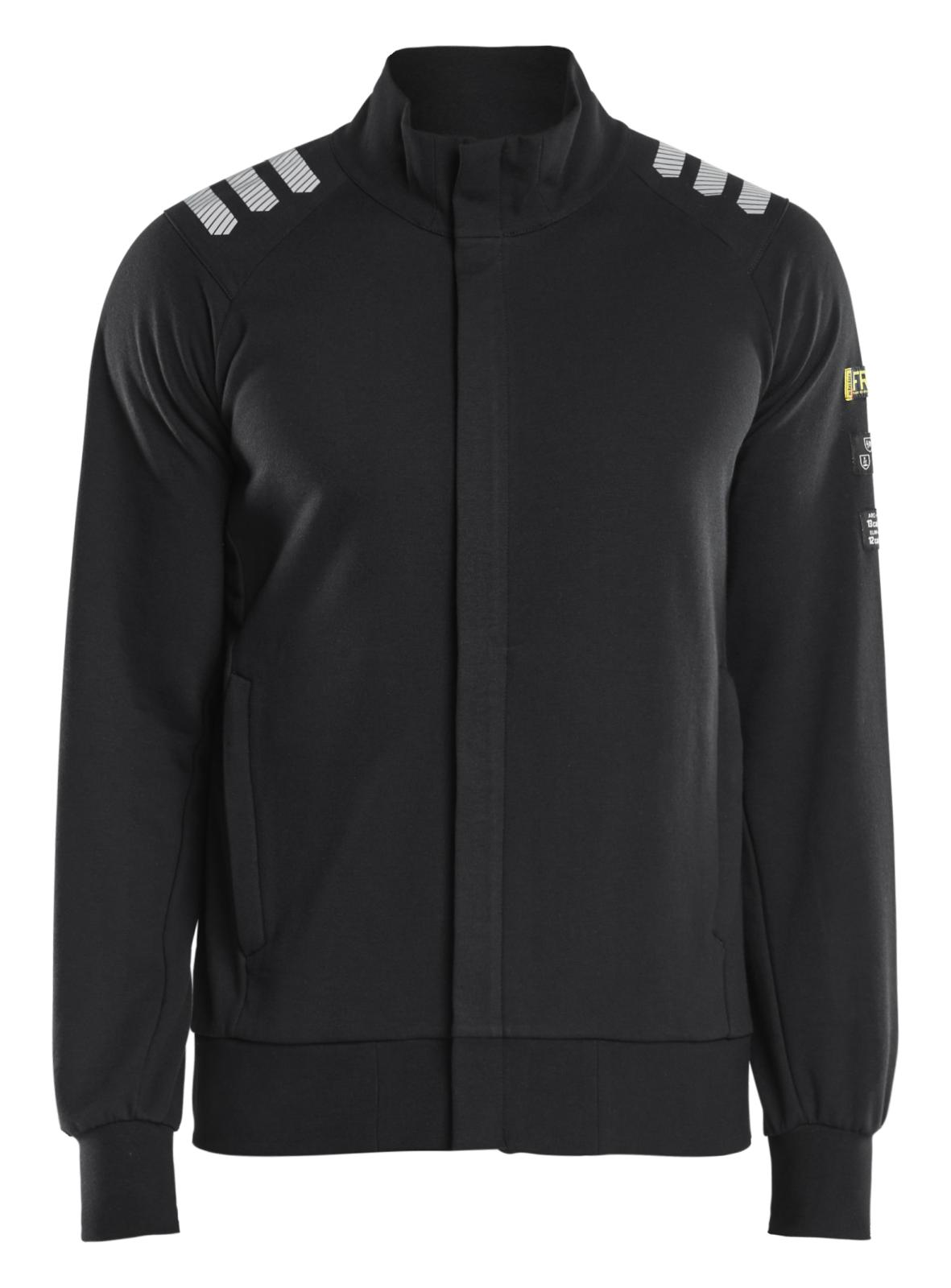 Blaklader Vlamvertragend Multinorm sweatshirt 34531762 rits vlamwerend antistatisch zwart(9900)