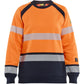 Blaklader Vlamvertragend Dames Multinorm Sweatshirt 34541745 inherent vlamwerend HiVis fluo oranje-marineblauw(5389)