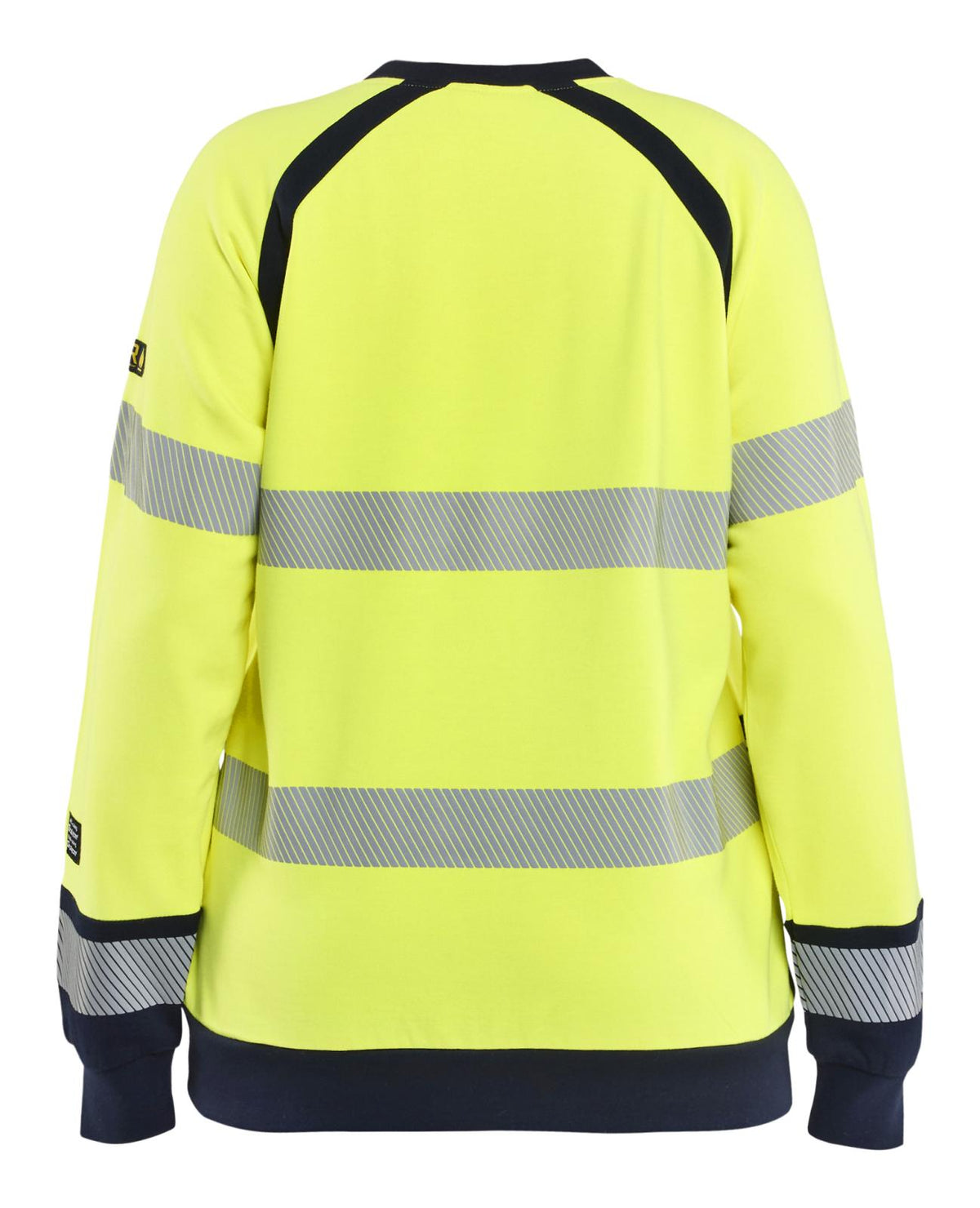 Blaklader Vlamvertragend Dames Multinorm Sweatshirt 34541762 HiVis fluo geel-marineblauw(3389)