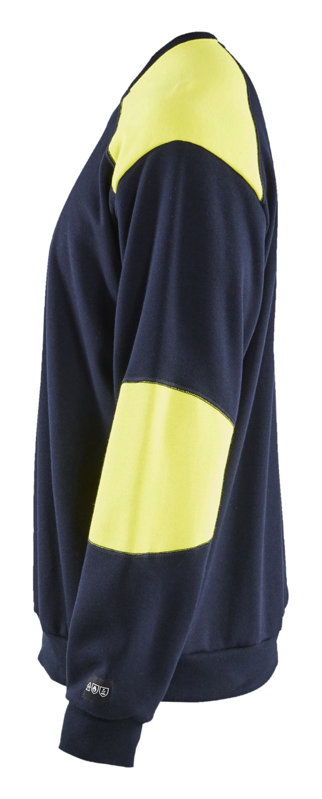 Blaklader Sweaters 34581762 marineblauw-fluo geel(8933)