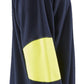Blaklader Sweaters 34581762 marineblauw-fluo geel(8933)