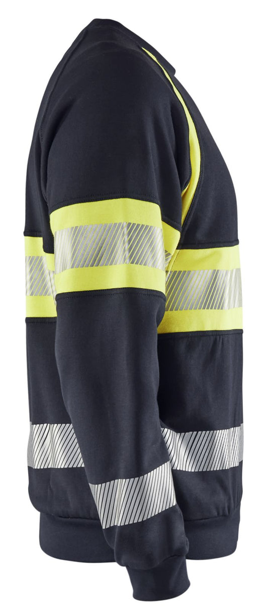 Blaklader Sweaters 34591762 Multinorm marineblauw-fluo geel(8933)