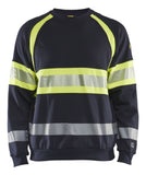Blaklader Sweaters 34591762 Multinorm marineblauw-fluo geel(8933)