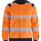 Blaklader Vlamvertragend Multinorm Sweatshirt 34611745 rits inherent vlamwerend HiVis fluo oranje-marineblauw(5389)