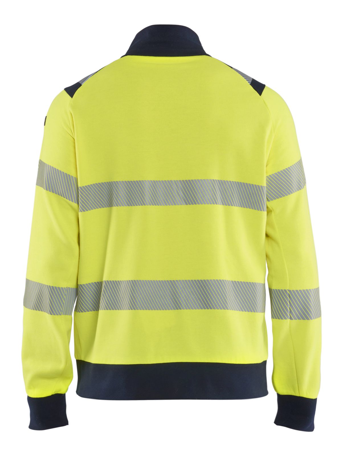 Blaklader Vlamvertragend Multinorm Sweatshirts 34611762 rits vlamwerend antistatisch HiVis klasse 1 koude fluo geel-marineblauw(3389)