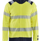 Blaklader Vlamvertragend Multinorm Sweatshirts 34611762 rits vlamwerend antistatisch HiVis klasse 1 koude fluo geel-marineblauw(3389)