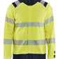 Blaklader Vlamvertragend Multinorm Sweatshirts 34611762 rits vlamwerend antistatisch HiVis klasse 1 koude fluo geel-marineblauw(3389)