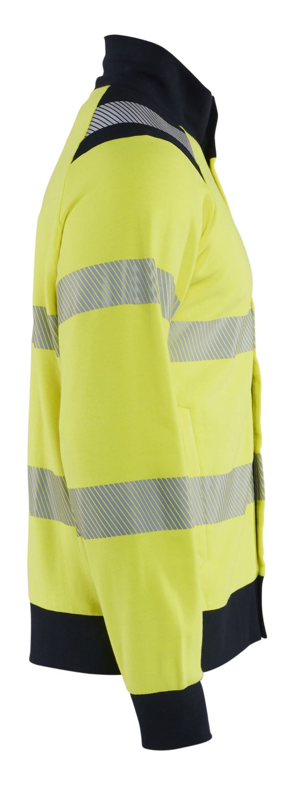 Blaklader Vlamvertragend Multinorm Sweatshirts 34611762 rits vlamwerend antistatisch HiVis klasse 1 koude fluo geel-marineblauw(3389)