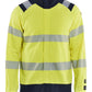 Blaklader Vlamvertragend Multinorm Sweatshirts 34611762 rits vlamwerend antistatisch HiVis klasse 1 koude fluo geel-marineblauw(3389)