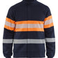 Blaklader Vlamvertragend Multinorm Sweatshirt 34621745 rits inherent vlamwerend HiVis marineblauw-oranje(8953)