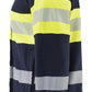 Blaklader Vlamvertragend Multinorm Sweatshirts 34621762 rits vlamwerend antistatisch HiVis klasse 1 koude marineblauw-fluo geel(8933)