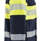 Blaklader Vlamvertragend Multinorm Sweatshirts 34621762 rits vlamwerend antistatisch HiVis klasse 1 koude marineblauw-fluo geel(8933)