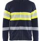 Blaklader Vlamvertragend Multinorm Sweatshirts 34621762 rits vlamwerend antistatisch HiVis klasse 1 koude marineblauw-fluo geel(8933)