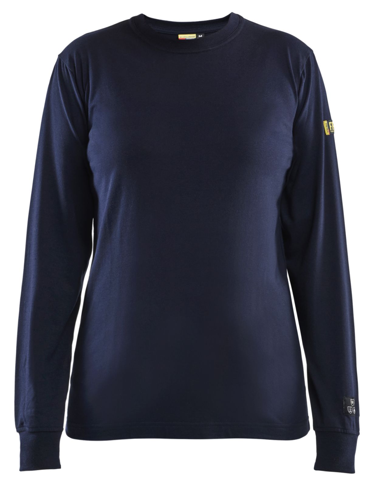 Blaklader Vlamvertragend Dames T-shirt lange mouwen 34671737 dames vlamwerend antistatisch marineblauw(8900)