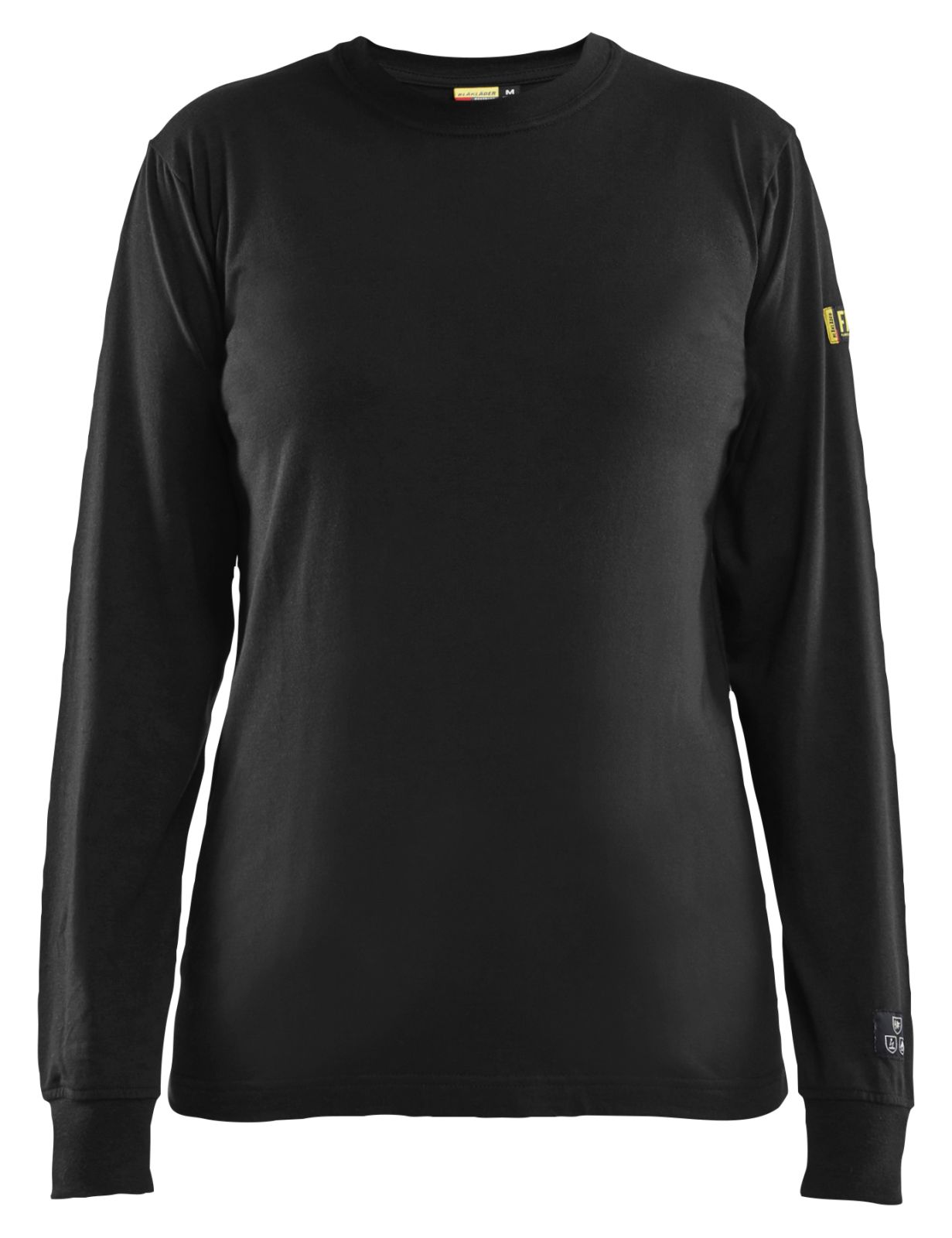 Blaklader Vlamvertragend Dames T-shirt lange mouwen 34671737 dames vlamwerend antistatisch zwart(9900)