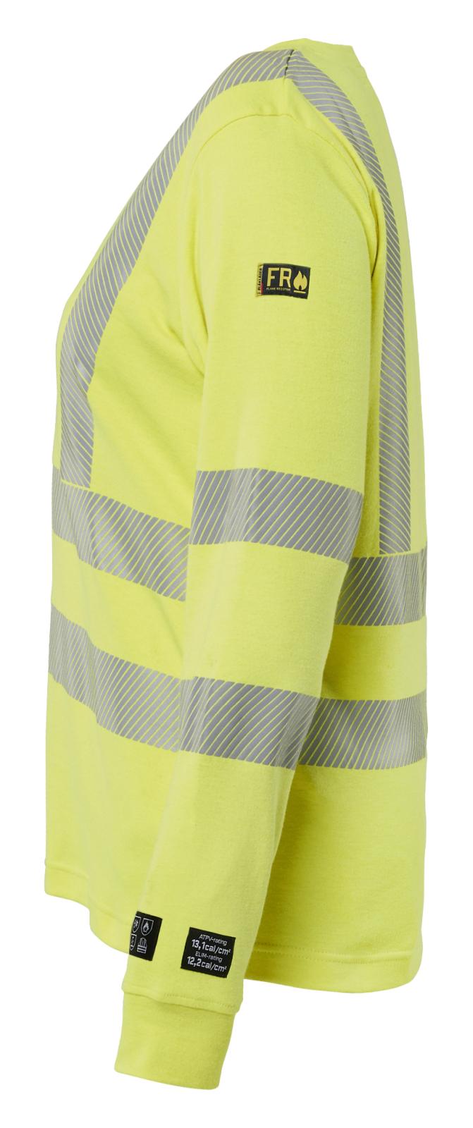 Blaklader Vlamvertragend Multinorm Dames T-shirt lange mouwen 34691761 dames vlamwerend antistatisch HiVis fluo geel(3300)